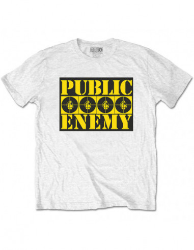 Public Enemy: Four Logos (T-Shirt Unisex Tg. L)