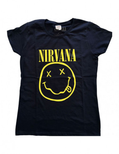 Nirvana: Yellow Smiley (T-Shirt Donna Tg. XL)