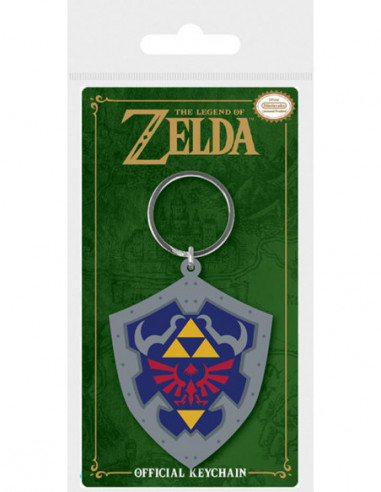 Nintendo: The Legend Of Zelda - Hylian Shield Rubber Keychain (Portachiavi Gomma)