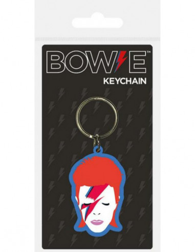 David Bowie: Aladdin Sane Rubber Keychain (Portachiavi)