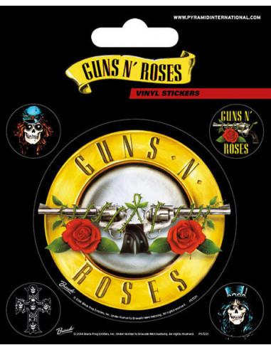 Guns N' Roses: Bullet Logo (Vinyl Stickers Pack)