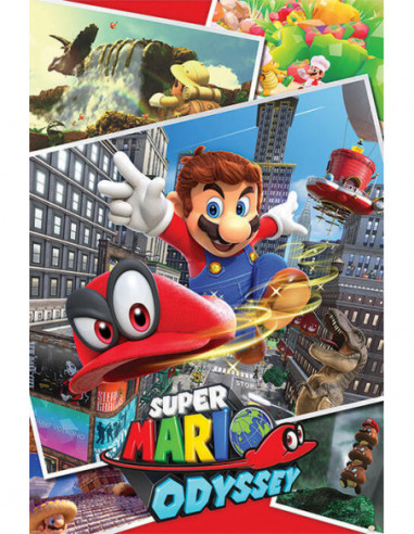 Nintendo: Pyramid - Super Mario Odyssey - Collage (Poster Maxi 61X91,5 Cm)