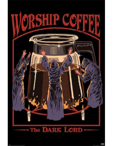 Steven Rhodes: Pyramid - Worship Coffee (Poster Maxi 61X91,5 Cm)