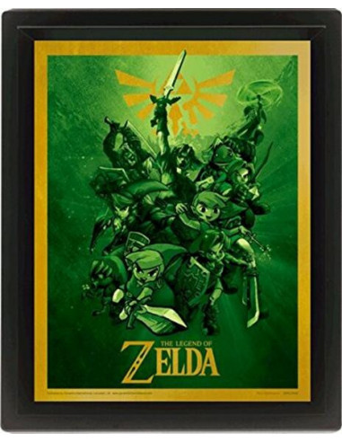 Nintendo: Pyramid - The Legend Of Zelda - Link (3D Lenticular Poster 25x20 Cm)