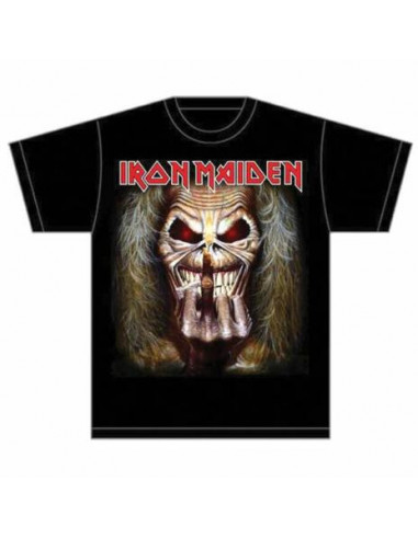 Iron Maiden: Eddie Candle Finger (T-Shirt Unisex Tg. M)