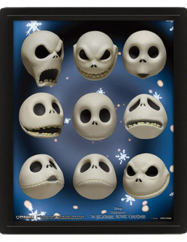 Disney: Pyramid - Nightmare Before Christmas - Jack Expressions (3D Lenticular Poster 25x20 Cm)