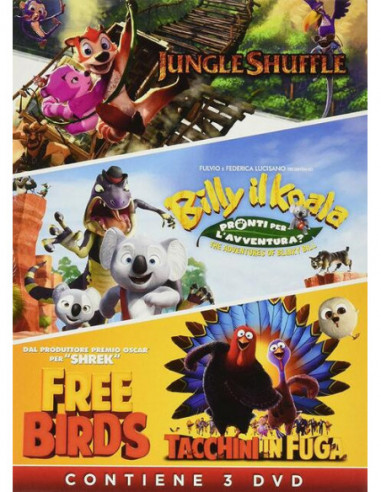 Jungle Shuffle / Billy Il Koala / Free Birds (3 Dvd)