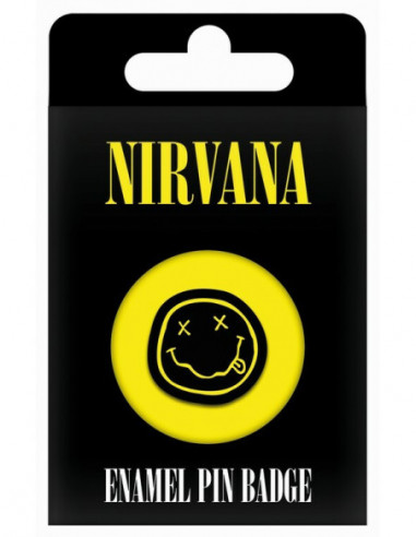 Nirvana: Smiley Enamel Pin Badge (Spilla Smaltata)