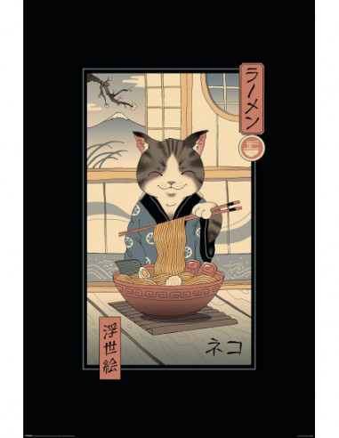 Vincent Trinidad: Pyramid - Neko Ramen Ukiyoe Maxi Poster (Poster Maxi 61X91,5 Cm)