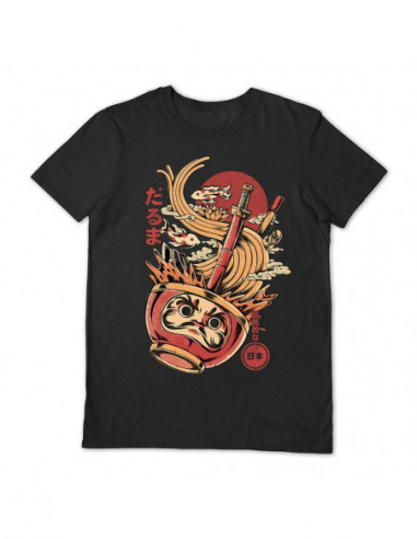 Ilustrata: Daruma'S Ramen Black (T-Shirt Unisex Tg. M)