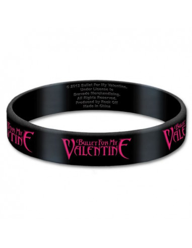 Bullet For My Valentine: Logo (Braccialetto Gomma)