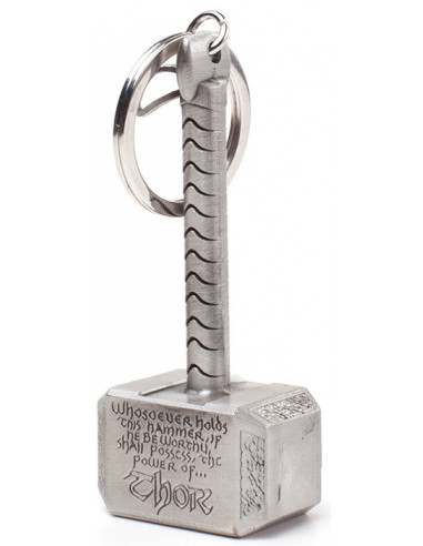 Marvel: Difuzed - Thor Hammer Mjolnir 3D Metal Silver (Portachiavi)