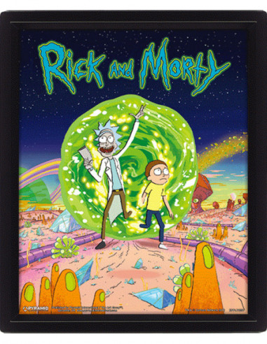 Rick And Morty: Pyramid - Portal (3D Lenticular Poster 25x20 Cm)