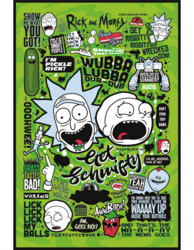 Rick And Morty: Pyramid - Quotes (Poster Maxi 61X91,5 Cm)