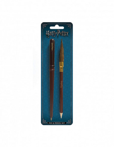 Harry Potter: Wand and Broom Pen and Pencil Set (Set Cancelleria)