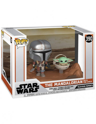 Star Wars: Funko Pop! - Television Moments - Mandalorian With The Child (Vinyl Figure 390)