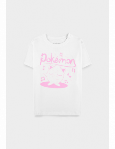 Pokemon: Jigglypuff Sing Grey (T-Shirt Donna Tg. M)