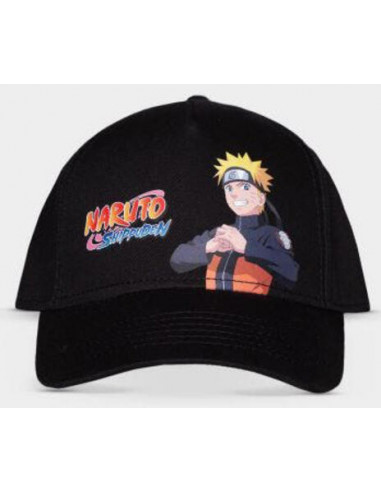 Naruto: Men'S Adjustable Cap Black (Cappellino) V.3