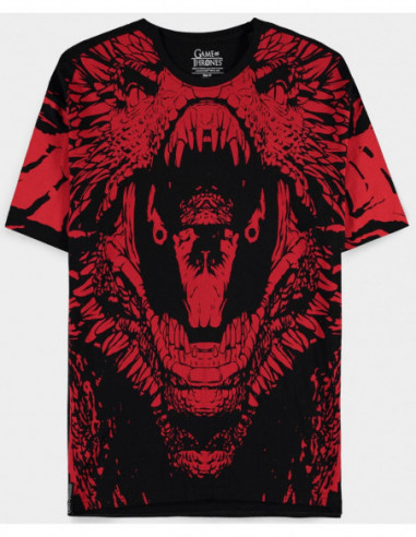 Game Of Thrones: House Of The Dragon - Men'S Loose Fit Black (T-Shirt Unisex Tg. S)