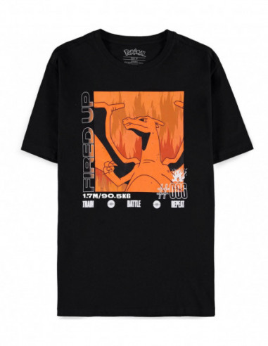 Pokemon: Charizard Black (T-Shirt Unisex Tg. 2XL) V.1