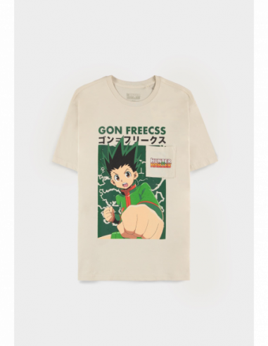 Hunter X Hunter: Gon Freecss Men'S Loose Fit Beige (T-Shirt Unisex Tg. L)