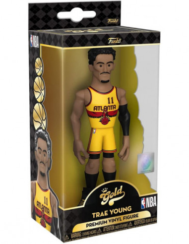 Basketball: Funko Gold - Nba - Hawks - Trae Young (Alternate Uniform) (5p) (Premium Vinyl Figure)