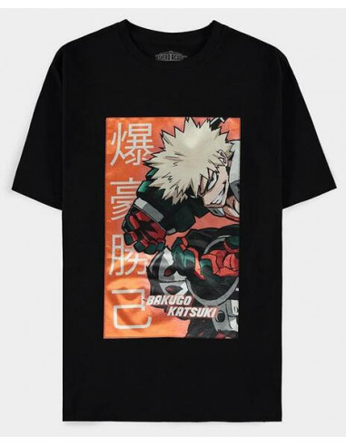 My Hero Academia: Black Bakugo Katsuki Black (T-Shirt Unisex Tg. L)