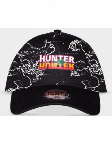 Hunter X Hunter: Aop Men'S Adjustable Cap Black (Cappellino)