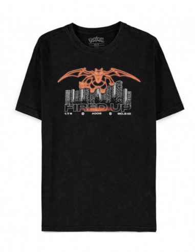 Pokemon: Charizard Black (T-Shirt Unisex Tg. L) V.3