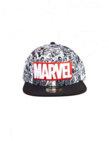 Marvel: Classic Red And White Logo Black (Cappello)