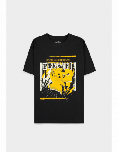 Pokemon: Pika Punk Black (T-Shirt Unisex Tg. L)