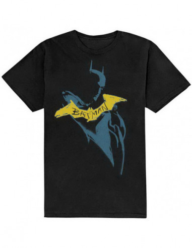 Dc Comics: The Batman Yellow Sketch (T-Shirt Unisex Tg, S)