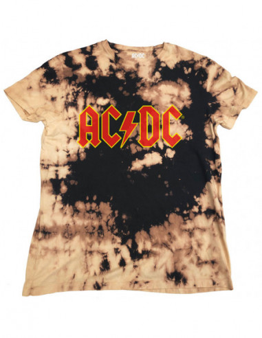 Ac/Dc: Logo (Dip-Dye) (T-Shirt Unisex Tg. S)