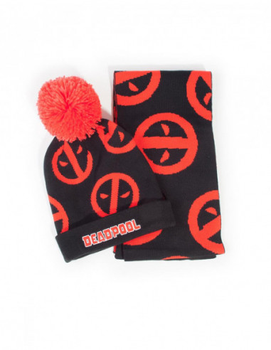 Deadpool: Symbol Giftset Multicolor (Beanie & Scarf) (Set Berretto+Sciarpa)