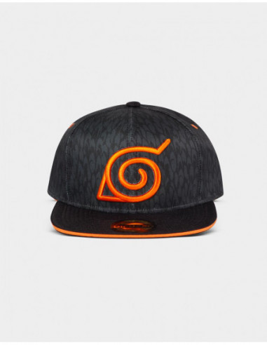 Naruto Shippuden: Badge Snapback Black (Cappellino)