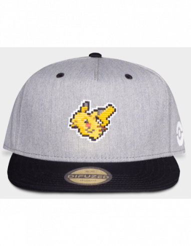 Pokemon: Pika Men'S Snapback Cap Grey (Cappellino)