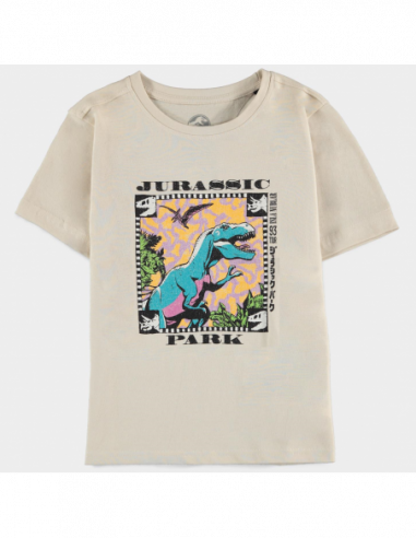 Jurassic Park: Boys Short Sleeved Beige (T-Shirt Bambino Tg. 158/164)