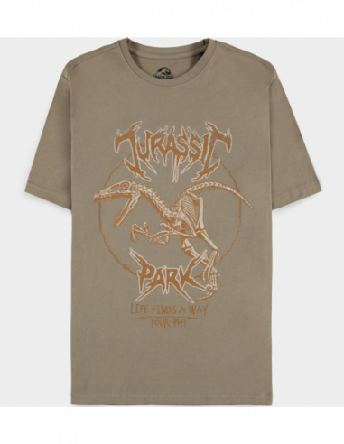 Jurassic Park: Men'S Short Sleeved Green (T-Shirt Unisex Tg. S)