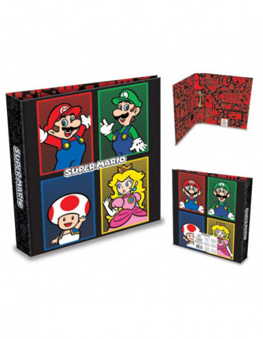 Nintendo: Super Mario 4 Colour A4 Ring Binder