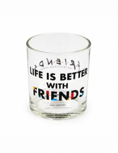 Friends: Half Moon Bay - Life Is Better (Glass Tumbler / Bicchiere)