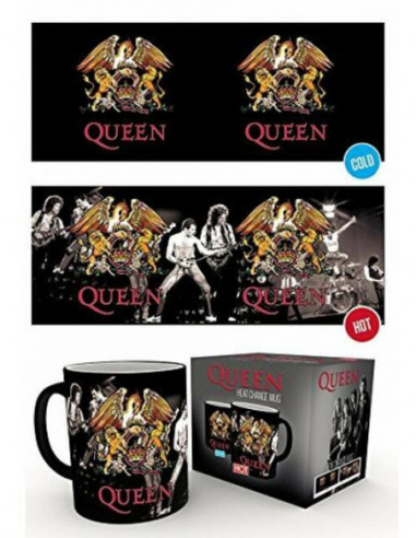 Queen: Gb Eye - Crest (Mug Heat Change 320 ml / Tazza Termosensibile)