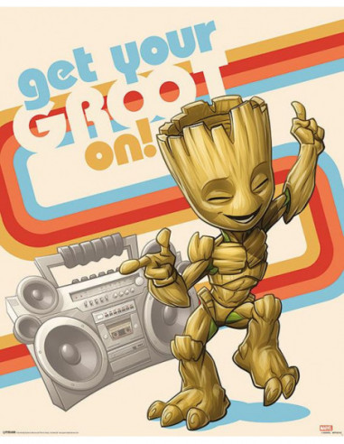 Marvel: Pyramid - Guardians Of The Galaxy 2 - Get Your Groot On (Poster Mini 40x50 Cm)