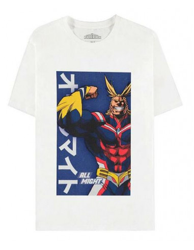 My Hero Academia: White All Might Poster White (T-Shirt Unisex Tg. 2XL)