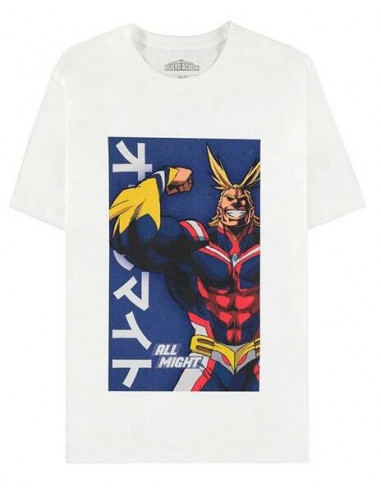 My Hero Academia: White All Might Poster White (T-Shirt Unisex Tg. XL)