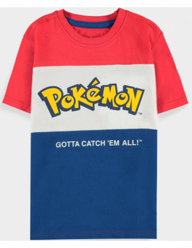 Pokemon: Core Logo Cut and Sew Multicolor (T-Shirt Bambino Tg. 122/128)