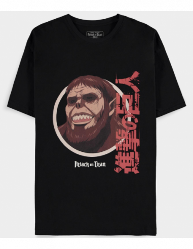 Attack On Titan: Men'S Short Sleeved Black (T-Shirt Unisex Tg. S)