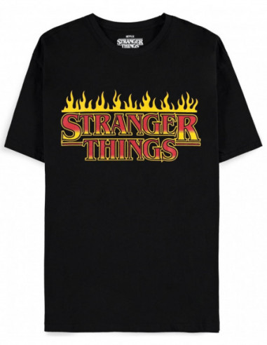 Stranger Things: Fire Logo Black (T-Shirt Unisex Tg. M)