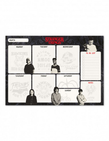 Stranger Things Planner Settimanale A4