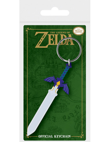 Nintendo: Pyramid - The Legend Of Zelda - Master Sword (Rubber Keychain / Portachiavi Gomma)