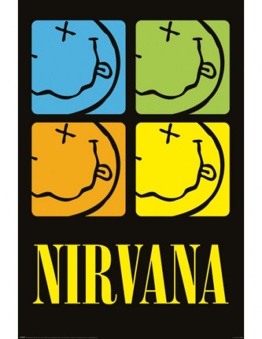 Nirvana (Smiley Squares) Maxi Poster